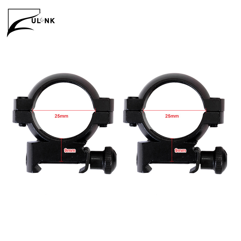 Ulink Manufacturer Hot Sale 25mm Scope Torch Sight Flashlight Ring Mount Hunting Scope mount