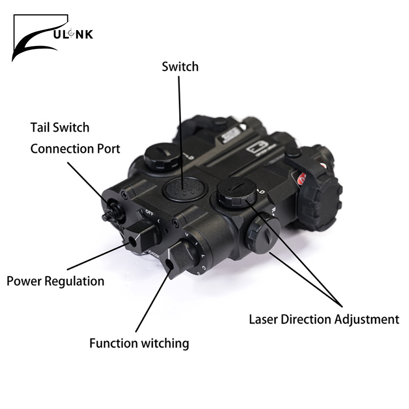 Ulink L-3in1 tactical adjustable visible and infrared targeting laser with infrared illumination