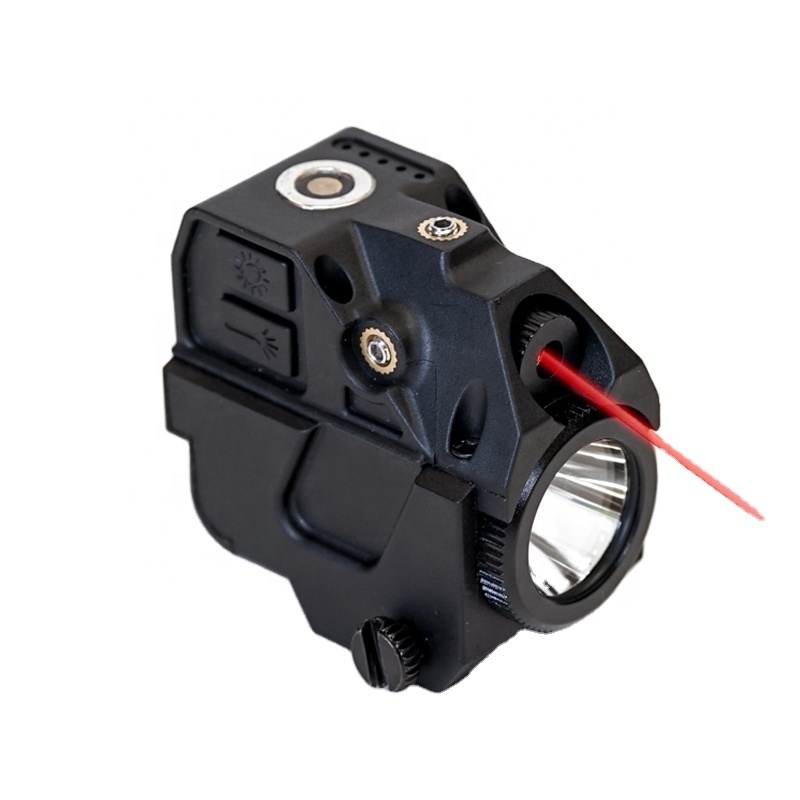 Ulink Tactical Flash Light 03G(R) 2-in-1 White Light + Red Laser Sight 650nm With Shockproof