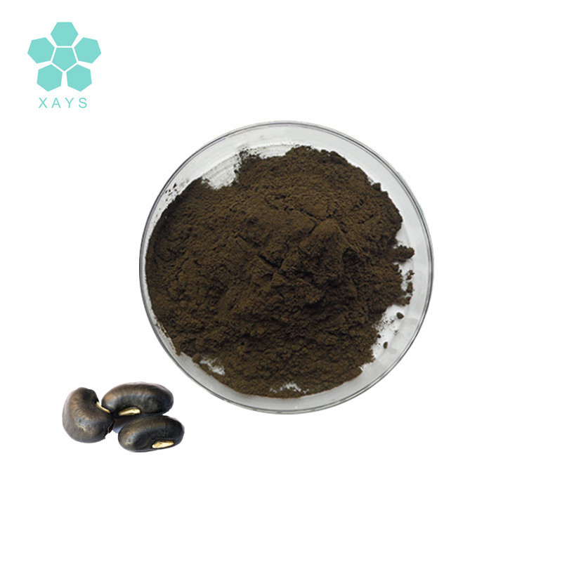 Organic Black Soybean Peel Extract Powder Black bean Anthocyanins