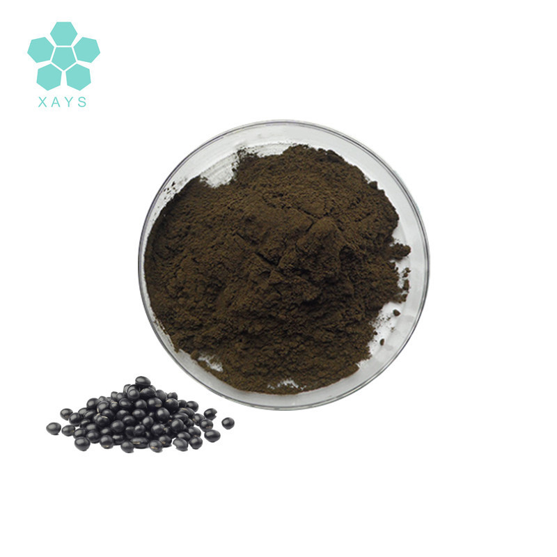 Organic Black Soybean Peel Extract Powder Black bean Anthocyanins