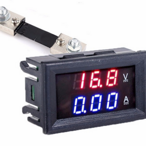 Digital Voltmeter Ammeter Dual Digital Volt Amp Meter Gauge With Lines DC 100V 10A 50A 100A Voltmeter Ammeter LED Detector