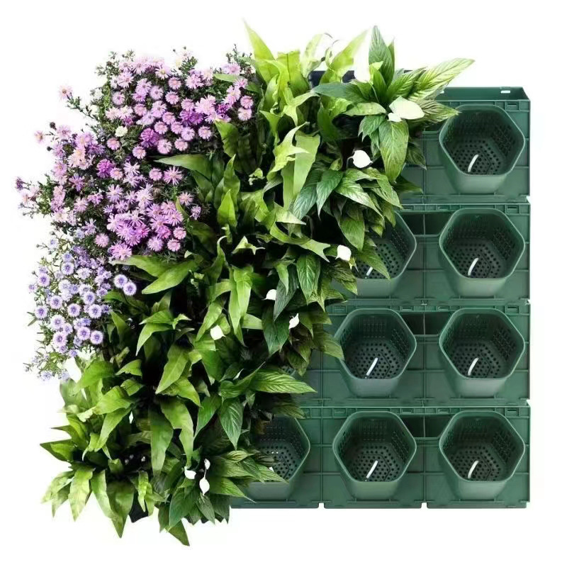 Garden Hanging Wall Planters Indoor Outdoor Green Wall System Plant Pot Vertical Green Wall Planter