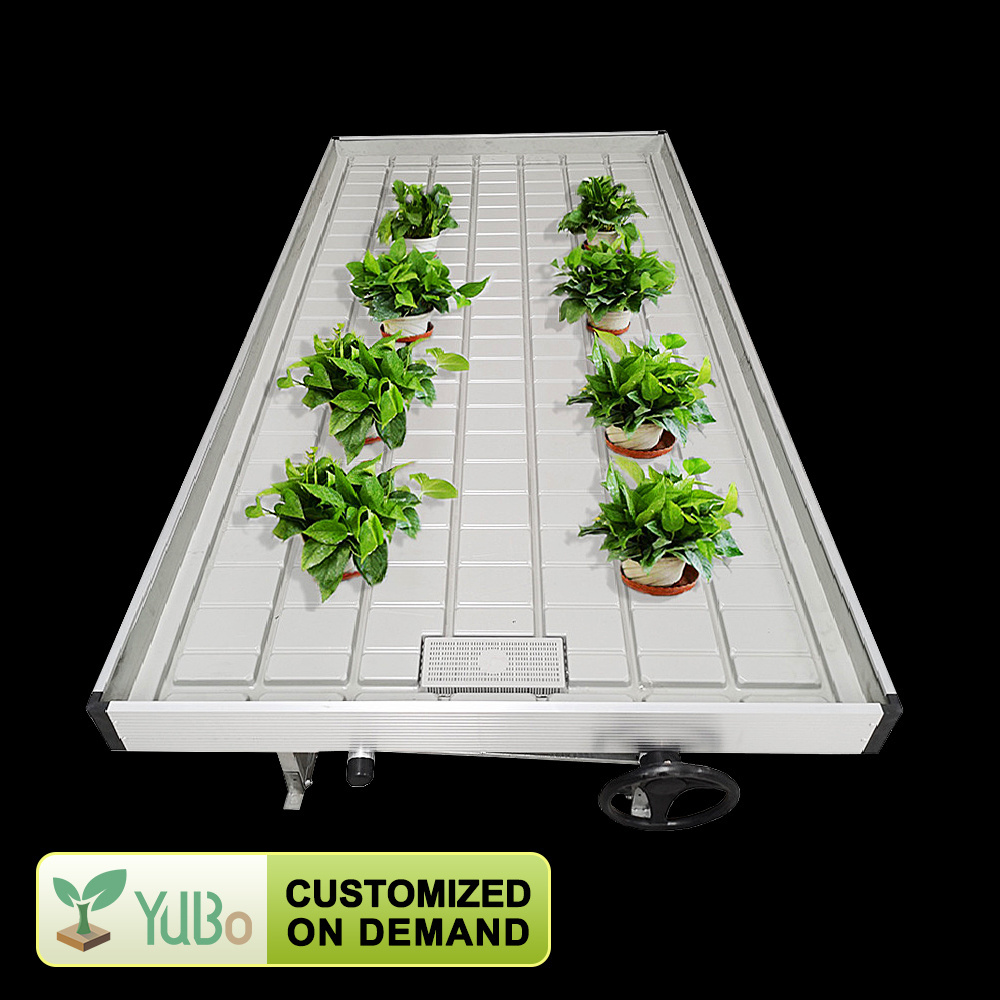 Wholesale black and white 4x4 4x8 ABS plastic hydroponic flood tray