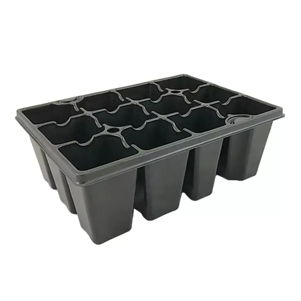 Wholesale durable 18-512 cell seed start growing germination tray plastic nursery plant tray