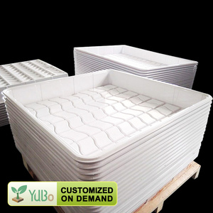 Wholesale black and white 4x4 4x8 ABS plastic hydroponic flood tray