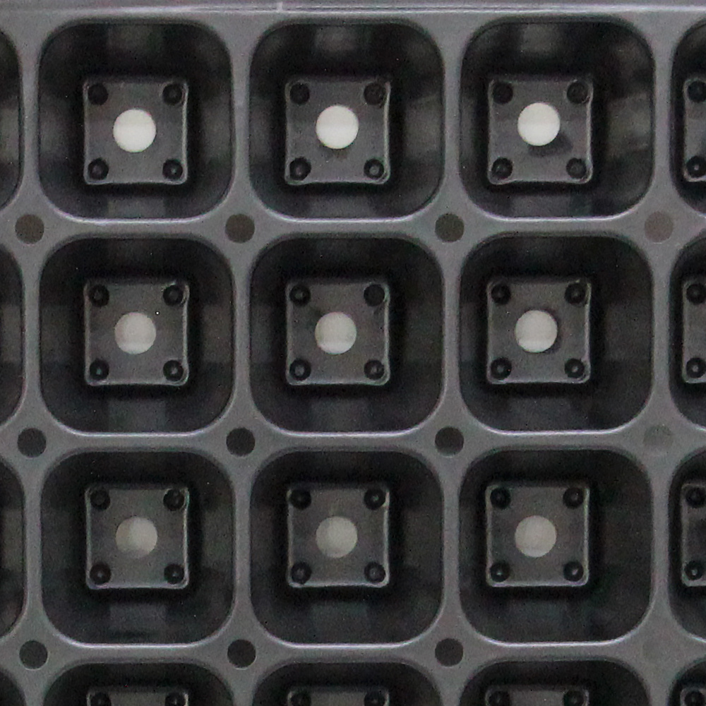 72 Cell Plug Seed Start Grow Germination Tray Black Plastic Plant Propagation Nursery Seedlings Tray