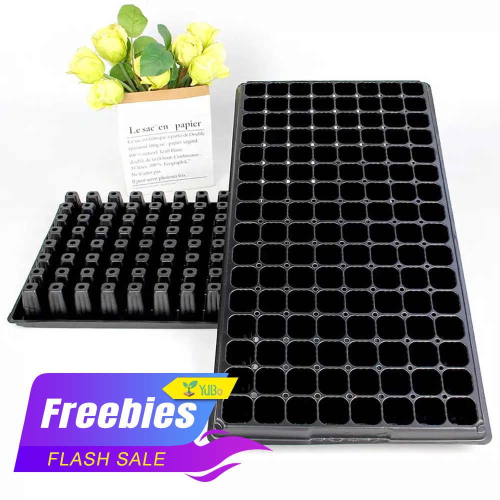 Wholesale durable 18-512 cell seed start growing germination tray plastic nursery plant tray