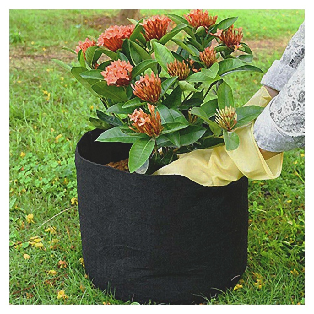 3 5 7 10 15 20 25 30 100 Gallon Non Woven Planter Grow Bags Aeration Fabric Pots Garden Potato Felt Grow Bags