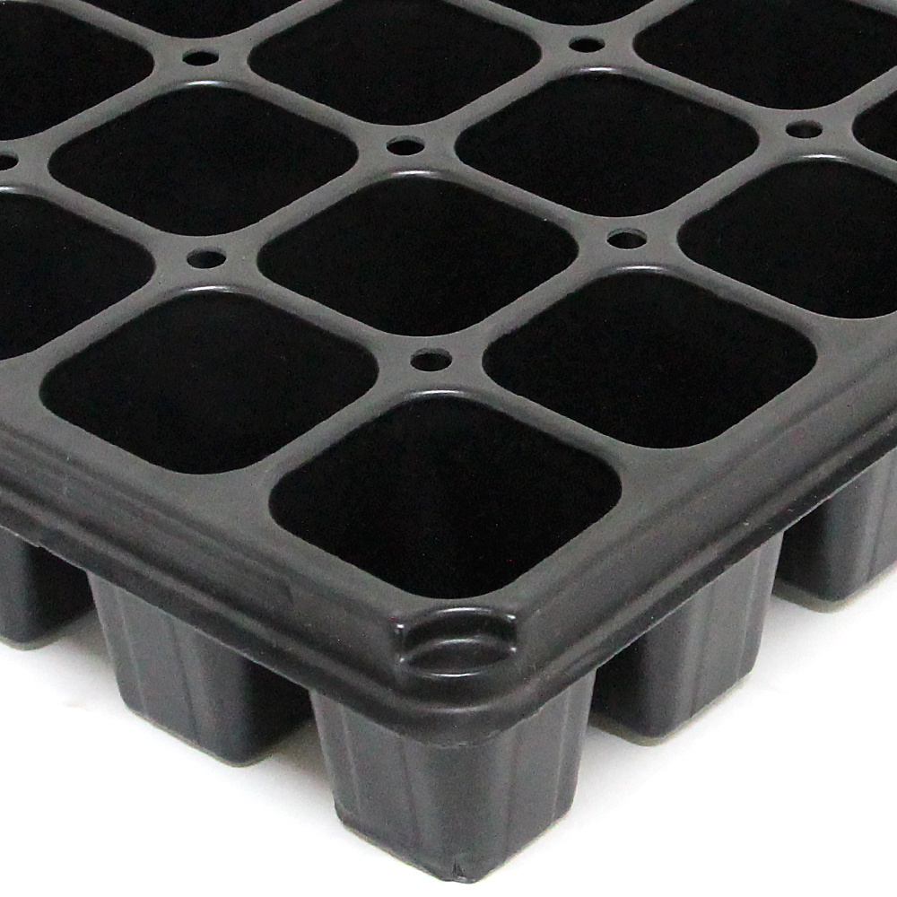 72 Cell Plug Seed Start Grow Germination Tray Black Plastic Plant Propagation Nursery Seedlings Tray