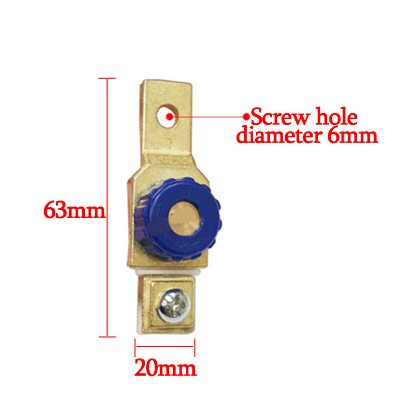 Special brass power cut off protection switch for automobile, anti leakage power cut off tool.