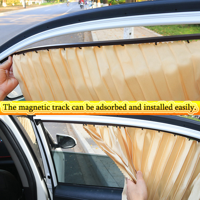 Summer automatic retractable car window sunshade, car decoration supplies, suitable for a variety of models.