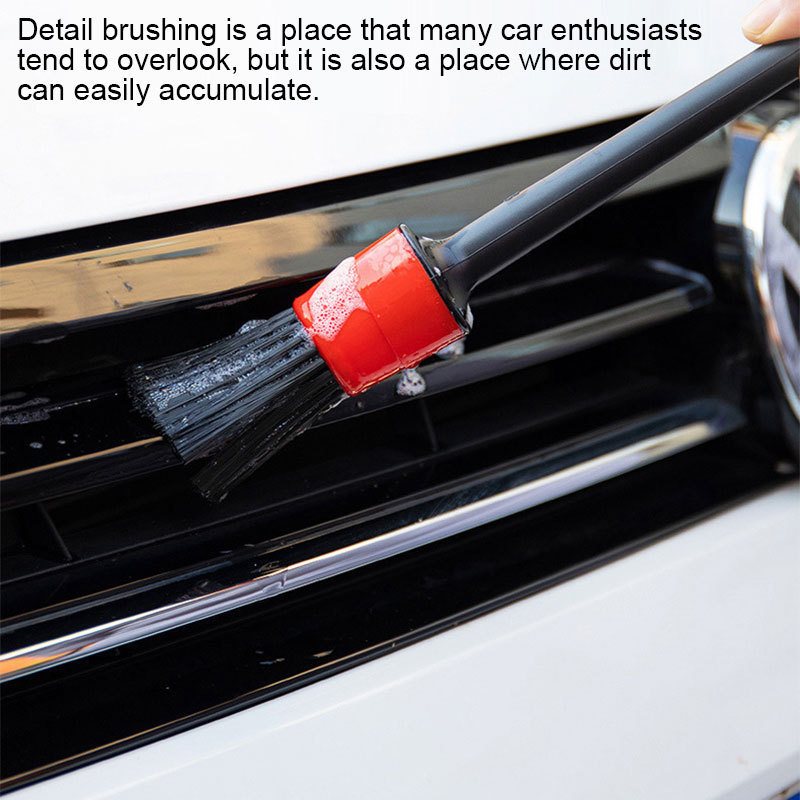 Car wash soft fur detail brush, multifunctional air outlet cleaning tool for car interior gaps.