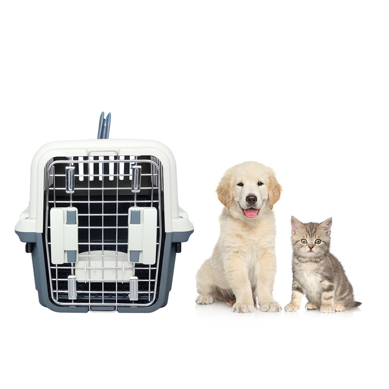 Portable Durable Plastic Pet Dog Transport Box Pet Carrier Box Crate Travel Cage