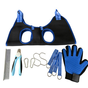 Durable Pet Dog Grooming Hammock Sling Dog Grooming Hammock with Harness Pet Grooming Tools Set