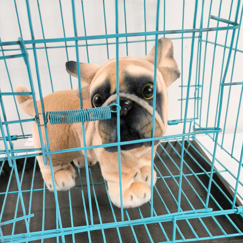 High Quality Collapsible Metal Dog Cage Travel Pet Crates Cages Metal Wire Single Dog Puppy Crate With ABS Plastic Tray