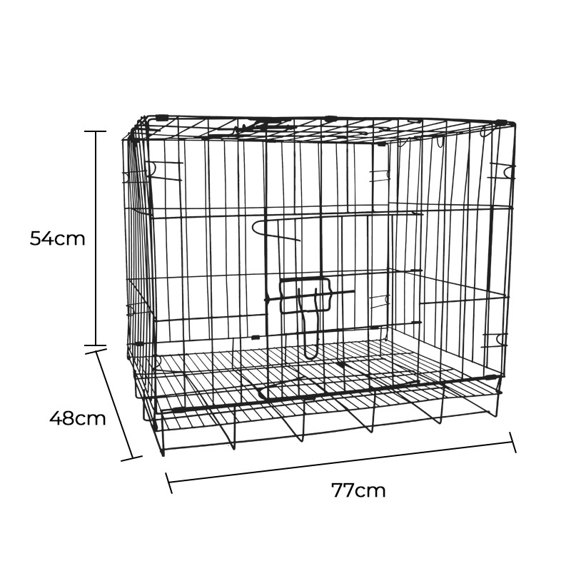 Indoor Pet House Foldable Metal Dog Crate Cage Single Door Crate For Dog