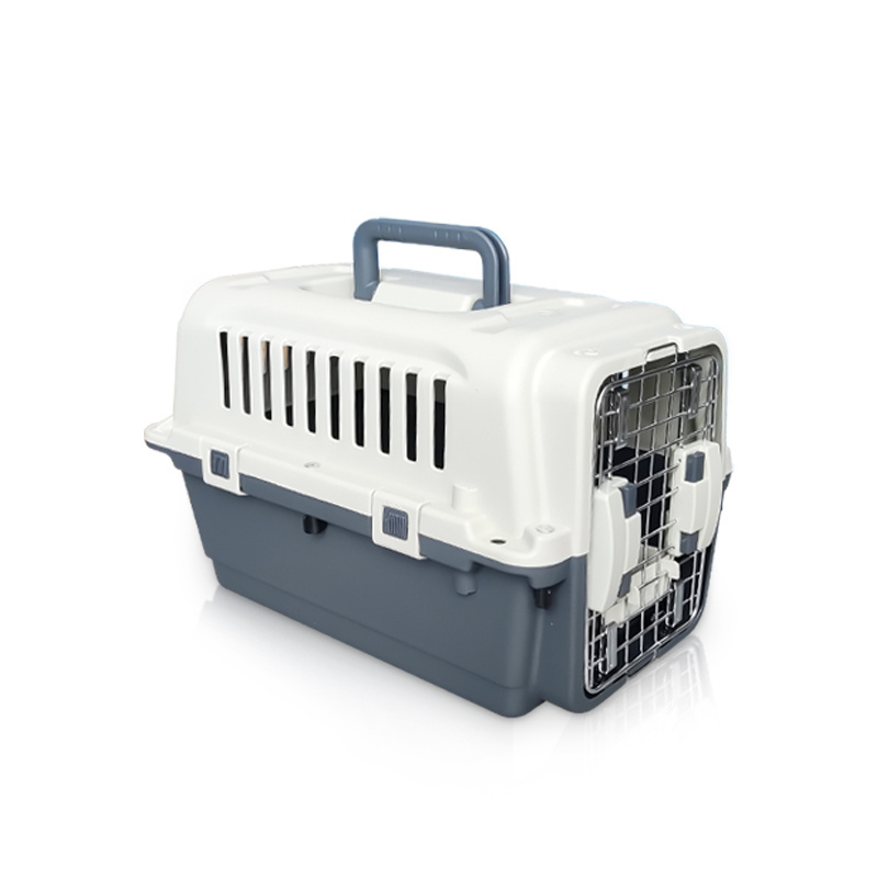 Portable Durable Plastic Pet Dog Transport Box Pet Carrier Box Crate Travel Cage