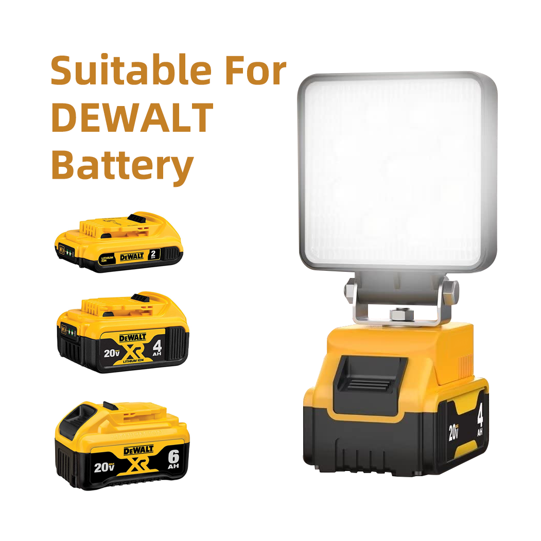 LED Work Lights for DeWALT 20V Battery 27W 2700Lumens Battery Powered LED Shop Light LED Work Light