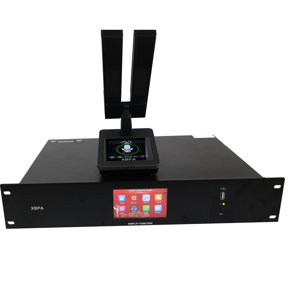 High quality digital conference system with double pickup microphone 3-inch touch screen