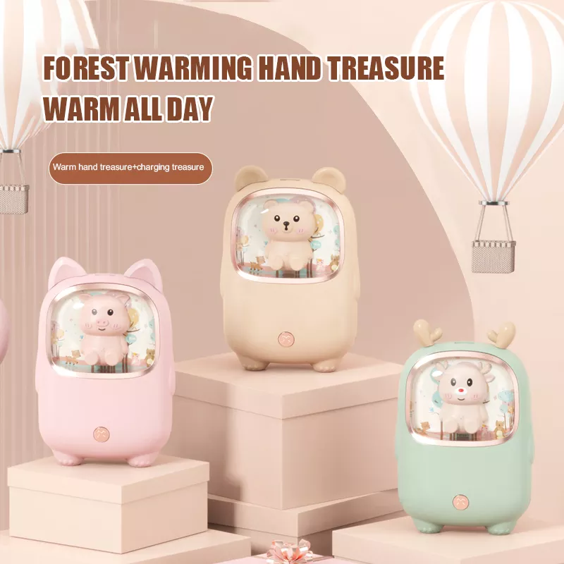 Cute 2 in 1 Rechargeable Portable Usb Power Bank Heat Pack Reusable Electric Hand Warmers