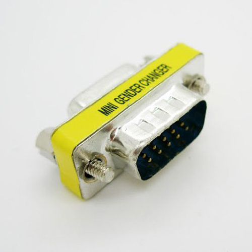 DB15 15pin 2 ROW CONNECTOR D-Sub COM CONNECTORS 15p Mini Gender Changer Adapter