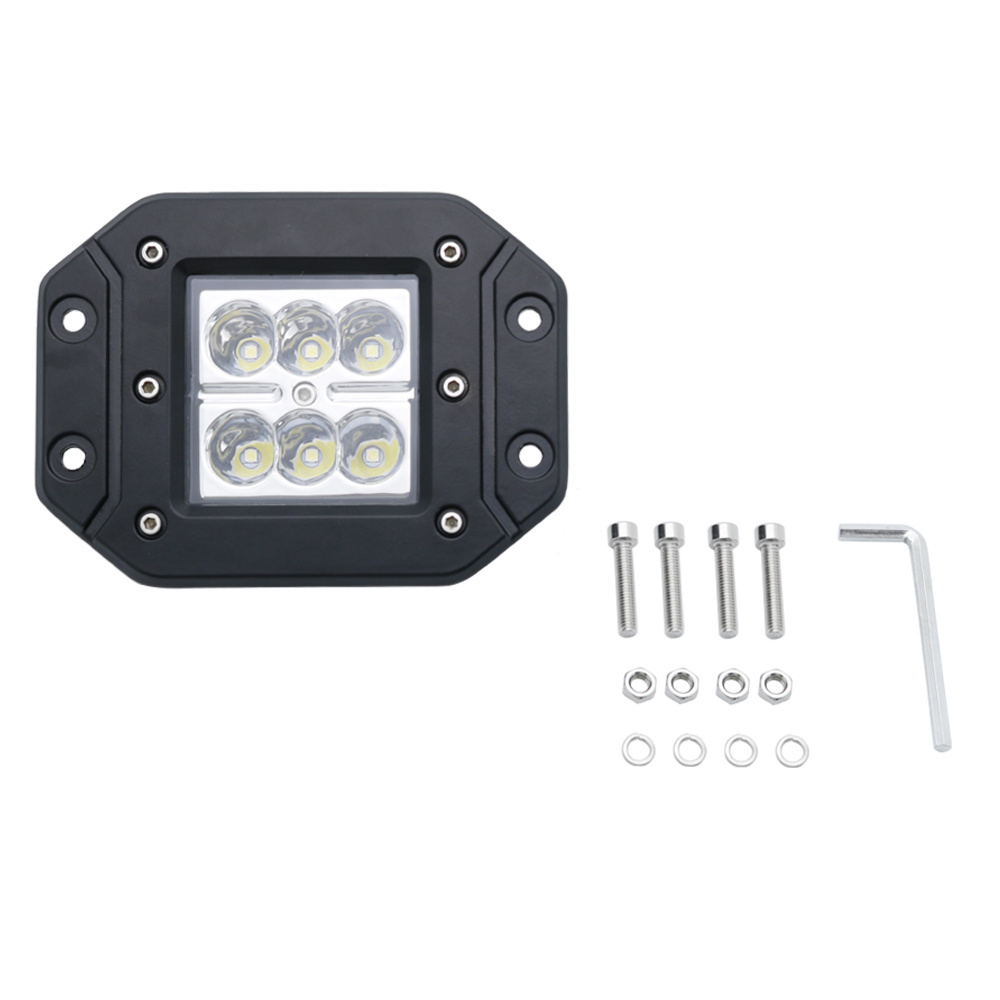 Flush Mount Led Work Spot Beam Led Daytime Running Light Offroad Truck Boat Atv Utv 12V 24V Car Led Light