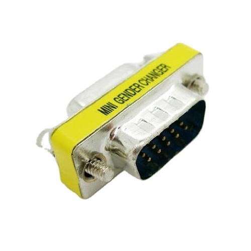 DB15 VGA Connector Mini Gender Changer Adapter 15 Pin Joint Serial Port M/M M/F F/F Converter