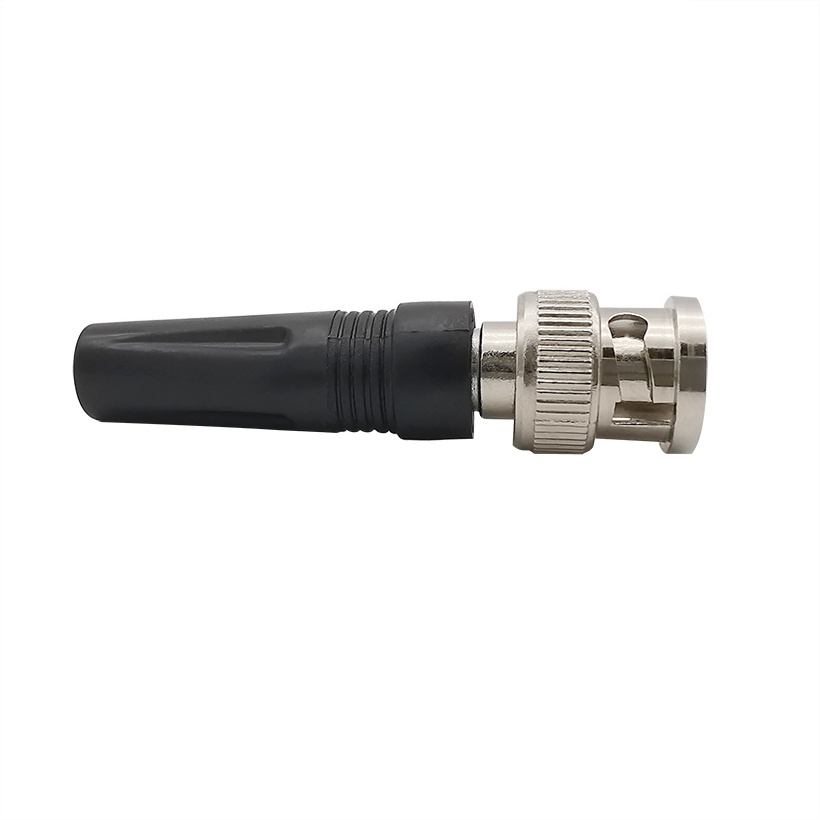 BNC Male Quick Fit No Solder RF Coaxial Adapter Surveillance BNC Plug Twist-on Coaxial RG59 Cable for CCTV Camera Video Audio