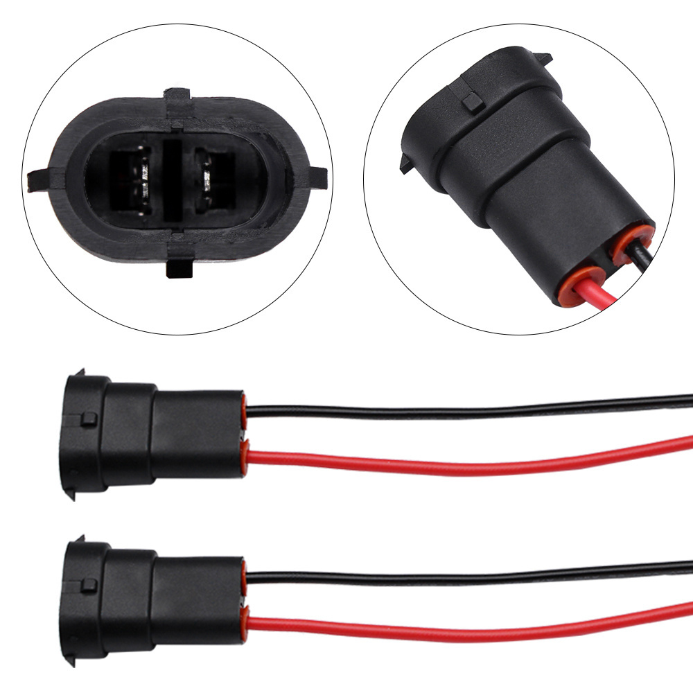 H11 H8 880 881 Male Socket Adapter Connector Wiring Harness for Headlight Fog Light Retrofit