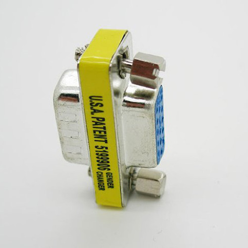 DB15 15pin 2 ROW CONNECTOR D-Sub COM CONNECTORS 15p Mini Gender Changer Adapter