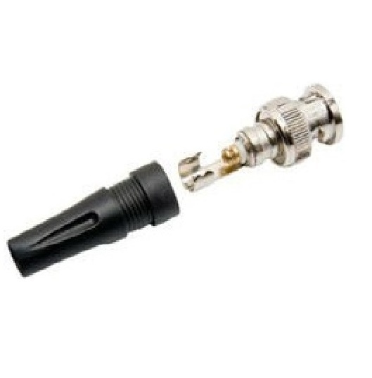 BNC Male Quick Fit No Solder RF Coaxial Adapter Surveillance BNC Plug Twist-on Coaxial RG59 Cable for CCTV Camera Video Audio