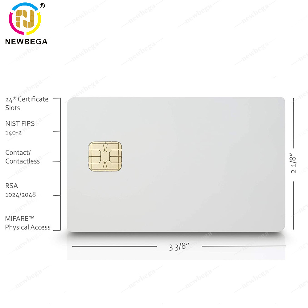 PET PVC Plastic Blank ID Card Custom cr80 Smart Card With Chip Medical Card For Inkjet Printer