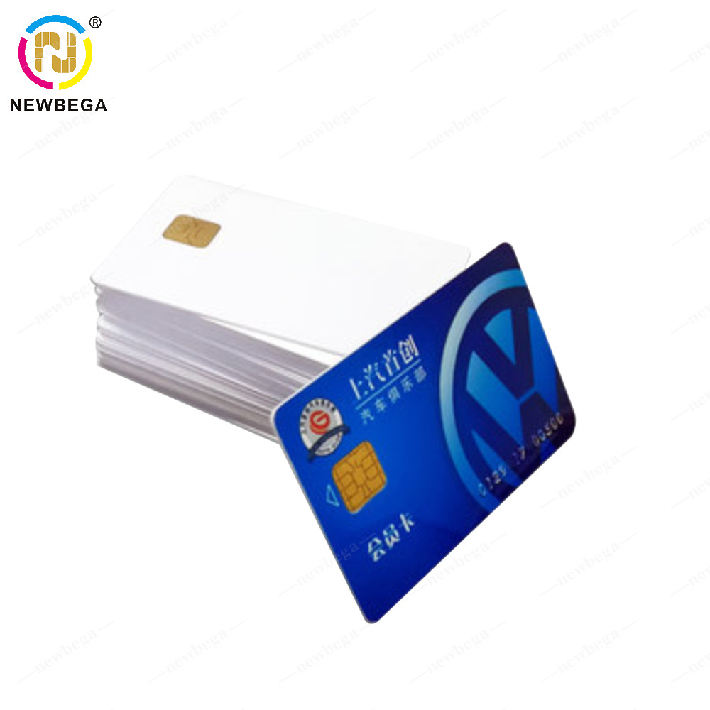 PET PVC Plastic Blank ID Card Custom cr80 Smart Card With Chip Medical Card For Inkjet Printer