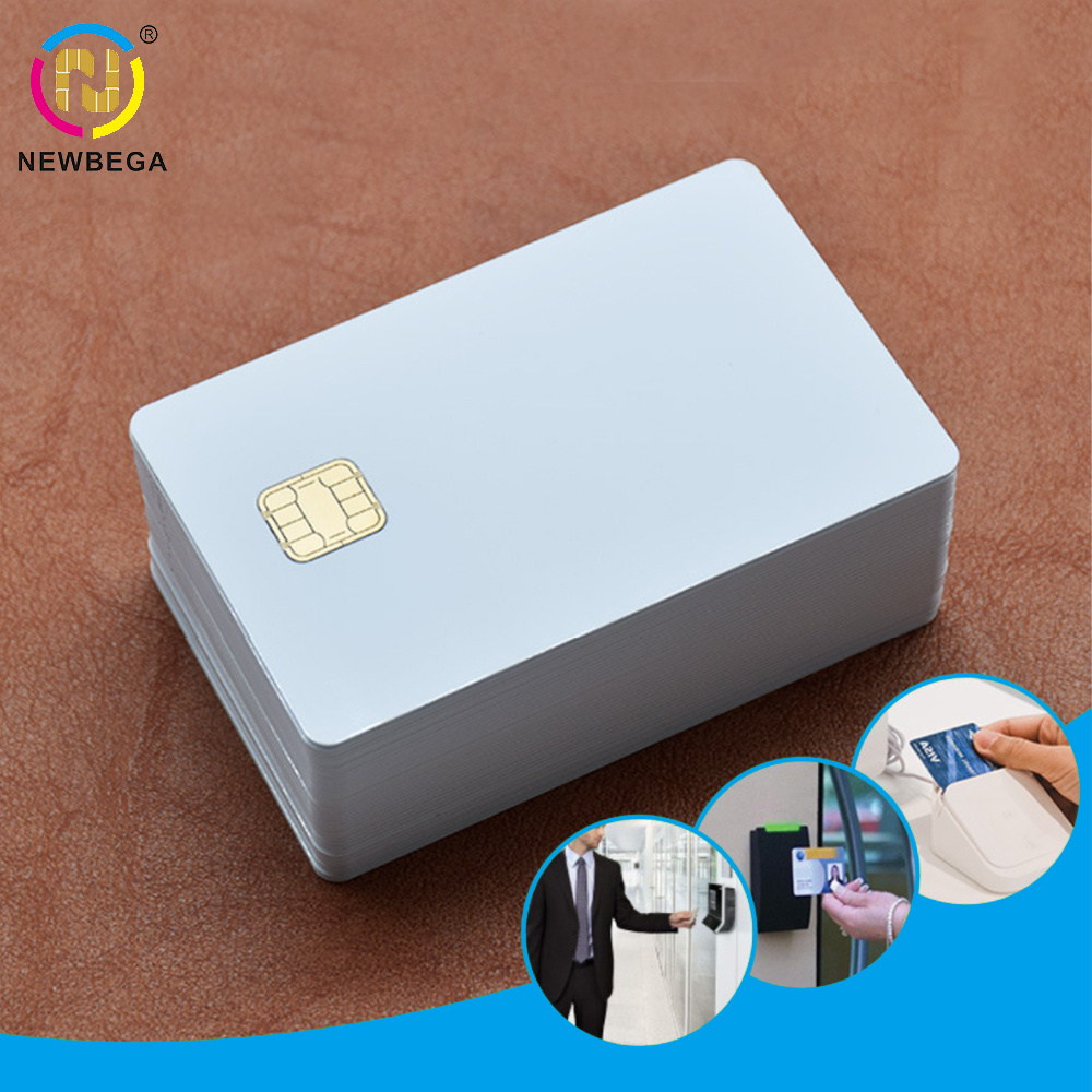 PET PVC Plastic Blank ID Card Custom cr80 Smart Card With Chip Medical Card For Inkjet Printer