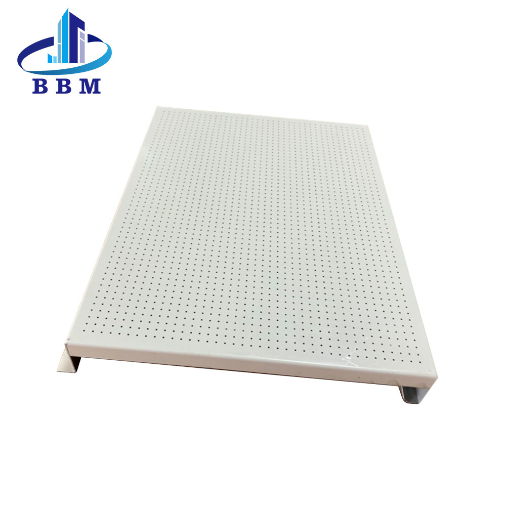 Metal material decorative aluminum hook on ceiling panels false ceiling tile for commercial building