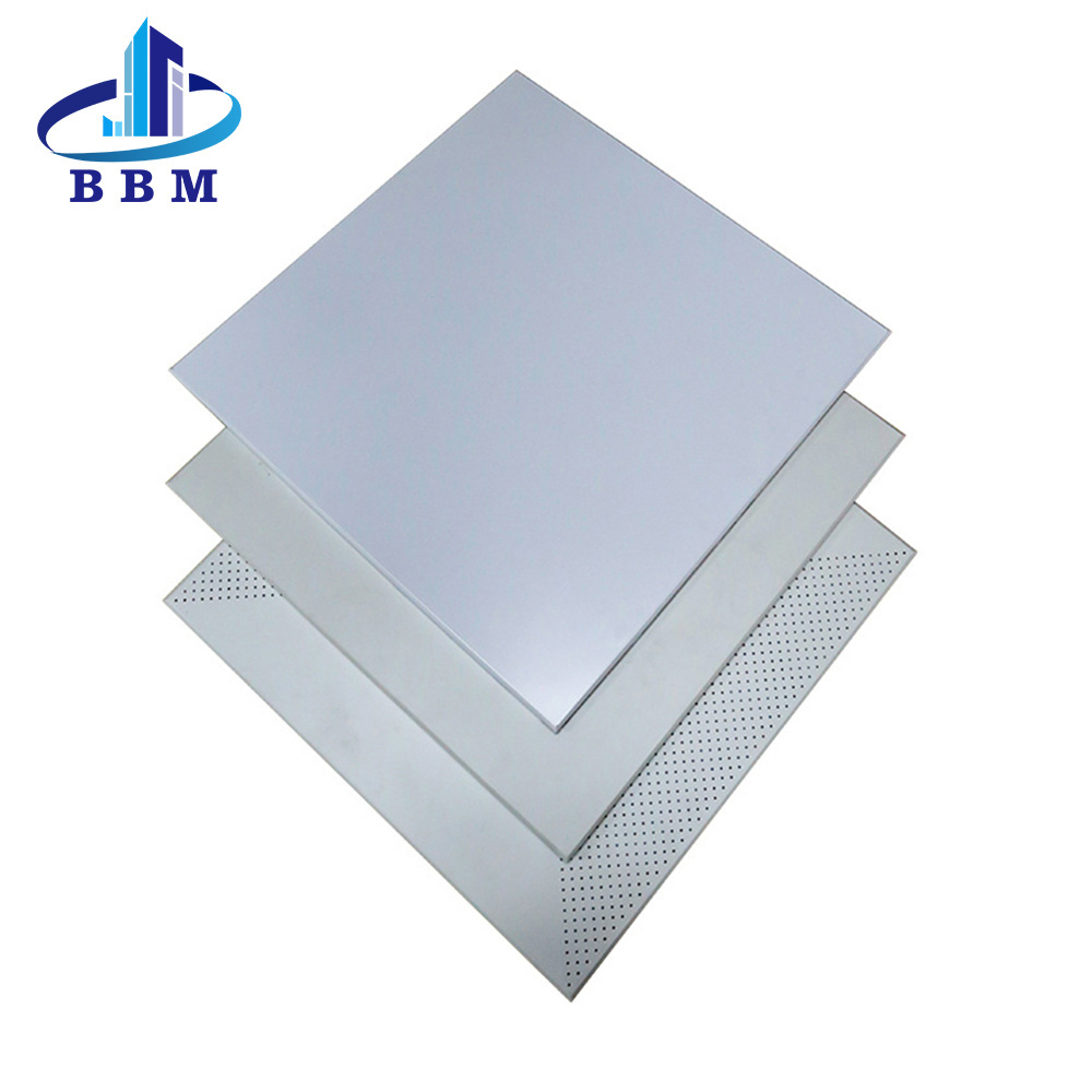 Metal material decorative aluminum hook on ceiling panels false ceiling tile for commercial building