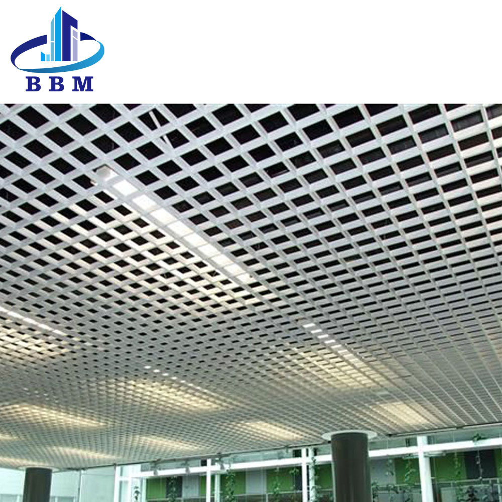 Easy Installation False For Shopping Mall Metal Ceiling Tin Tiles Suspended Grid Aluminum T Bar Ceiling