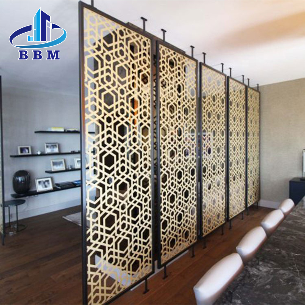 Custom Screens Room Dividers Laser Cut Decorative Partitions For Living Room Wall Panel Metal Partition For Living Room