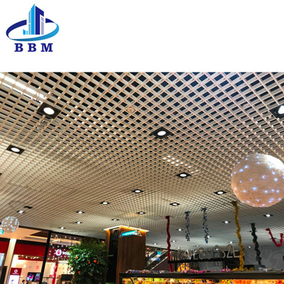 Easy Installation False For Shopping Mall Metal Ceiling Tin Tiles Suspended Grid Aluminum T Bar Ceiling