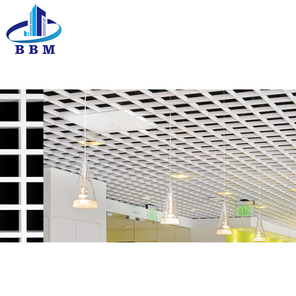 Easy Installation False For Shopping Mall Metal Ceiling Tin Tiles Suspended Grid Aluminum T Bar Ceiling