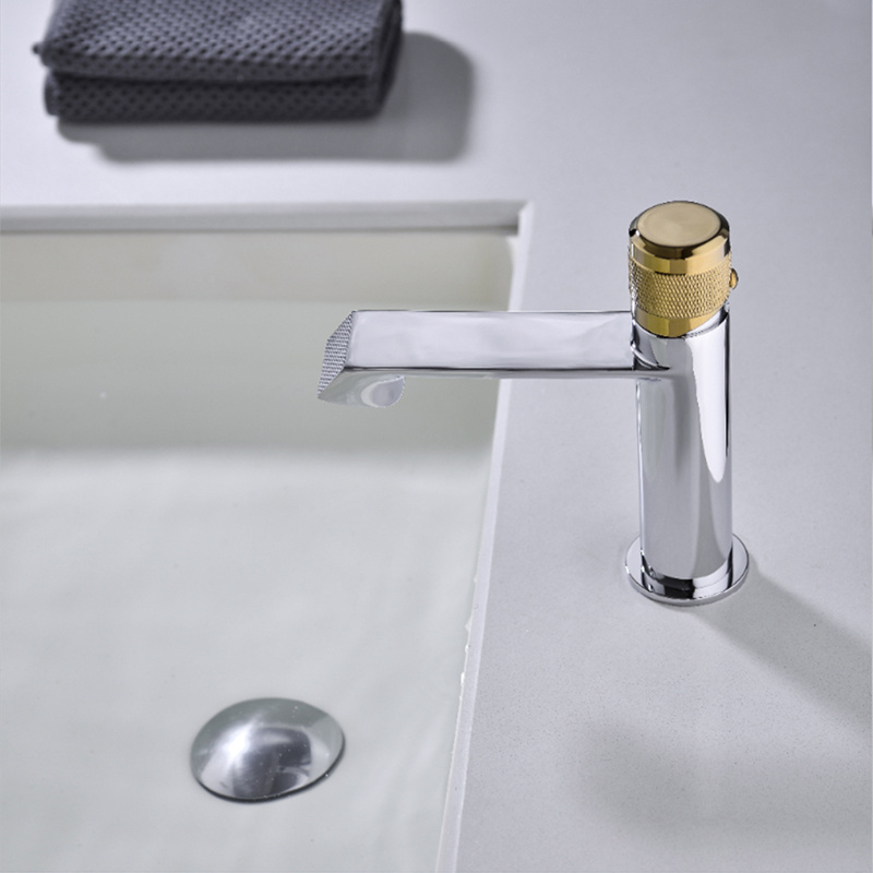 2022 New products Modern Bathroom Faucet Single Handle Vanity Sink Faucet Brass Rust Free Chrome Copper basin faucet