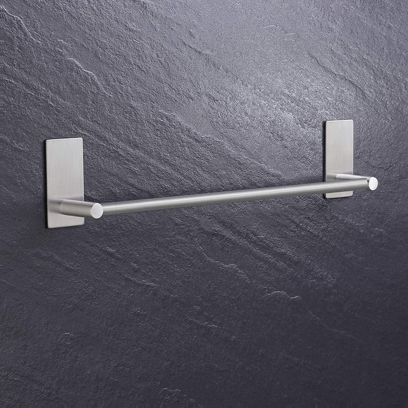 High Quality Stainless Steel 304 Bathroom Single Bar Towel Holder Wall Mounted Towel Rack Polished Finishing Towel Rail