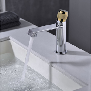 2022 New products Modern Bathroom Faucet Single Handle Vanity Sink Faucet Brass Rust Free Chrome Copper basin faucet