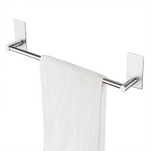 High Quality Stainless Steel 304 Bathroom Single Bar Towel Holder Wall Mounted Towel Rack Polished Finishing Towel Rail