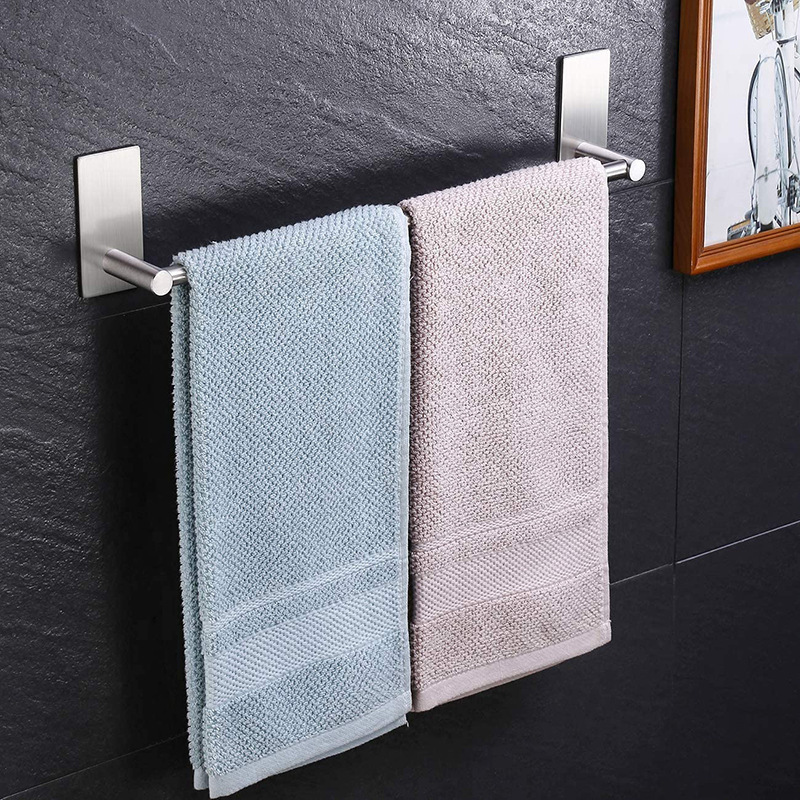 High Quality Stainless Steel 304 Bathroom Single Bar Towel Holder Wall Mounted Towel Rack Polished Finishing Towel Rail