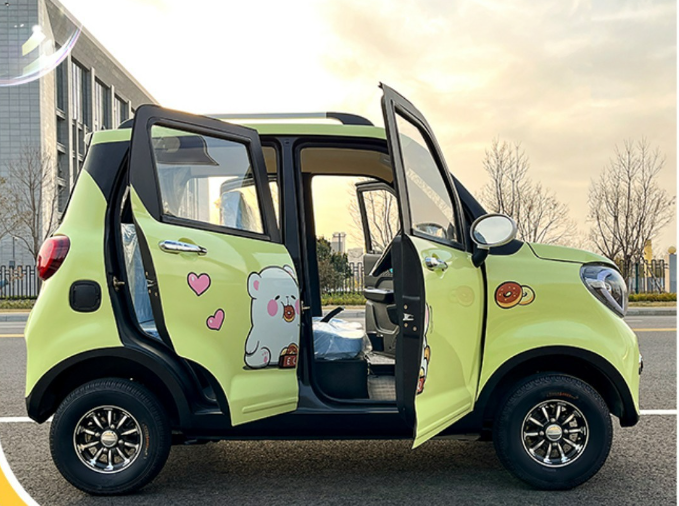 Electric Enclosed Cabin Adult Family Mini Car 4 Wheel 2door Mobility Disabled Scooter Motorcycle 4wheel with Front and Rear