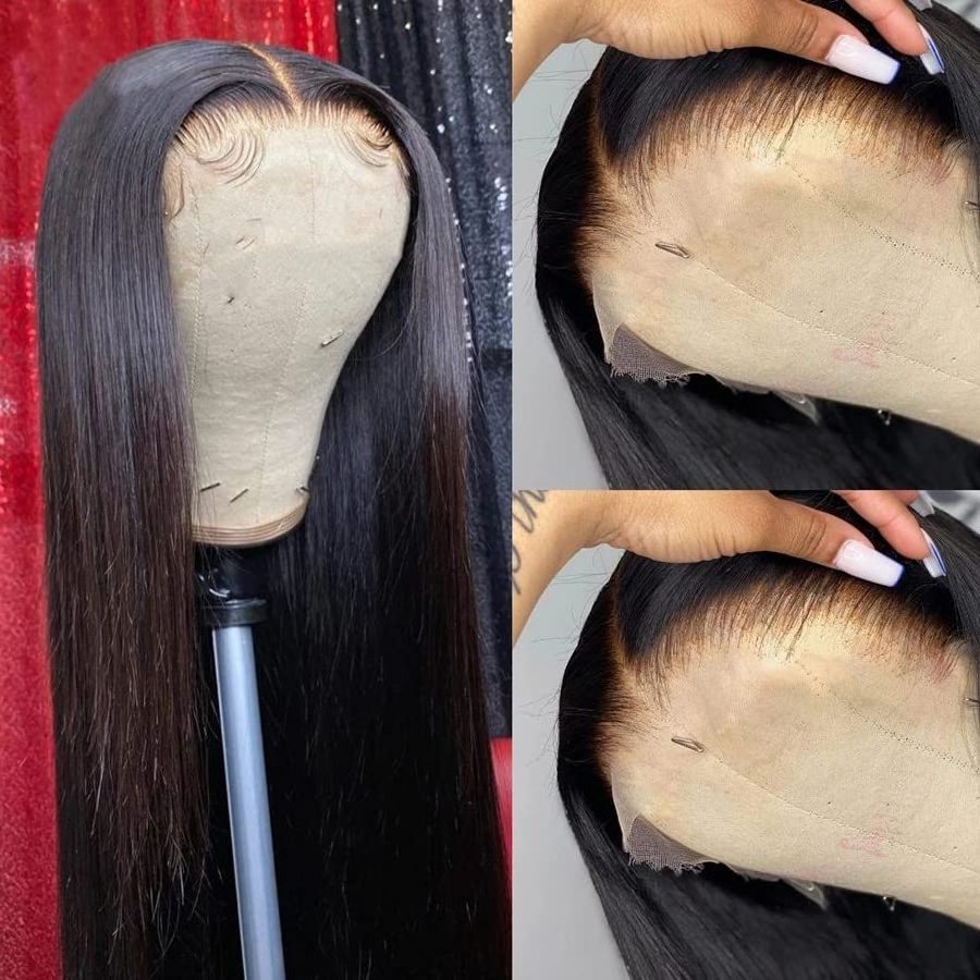 Xbl 13X6 Hd Human Hair Lace Front Wig, Raw Hair Cuticle Aligned Hair Wig Hd Lace Frontal Wig, Full Lace Wigs For Black Women