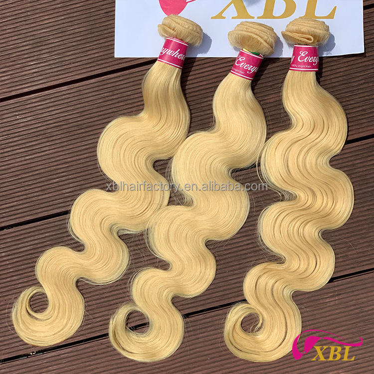 Virgin 613 Blonde Hair Bundles,Women Hair Single Donor Raw Virgin Filipino Hair,Bulk Body Wave Human Hair Extension Bundle