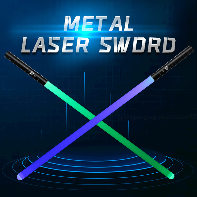 2024 Play lightsaber rechargeable metal handle LED RGB 15 Color changing light saber lighter